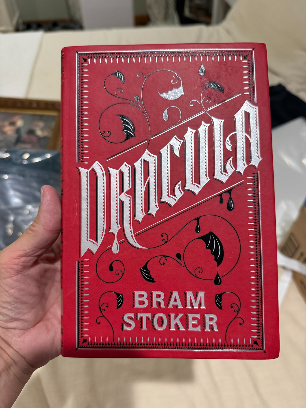Dracula Bram Stoker Decorative Hardcover Book Red Gothic